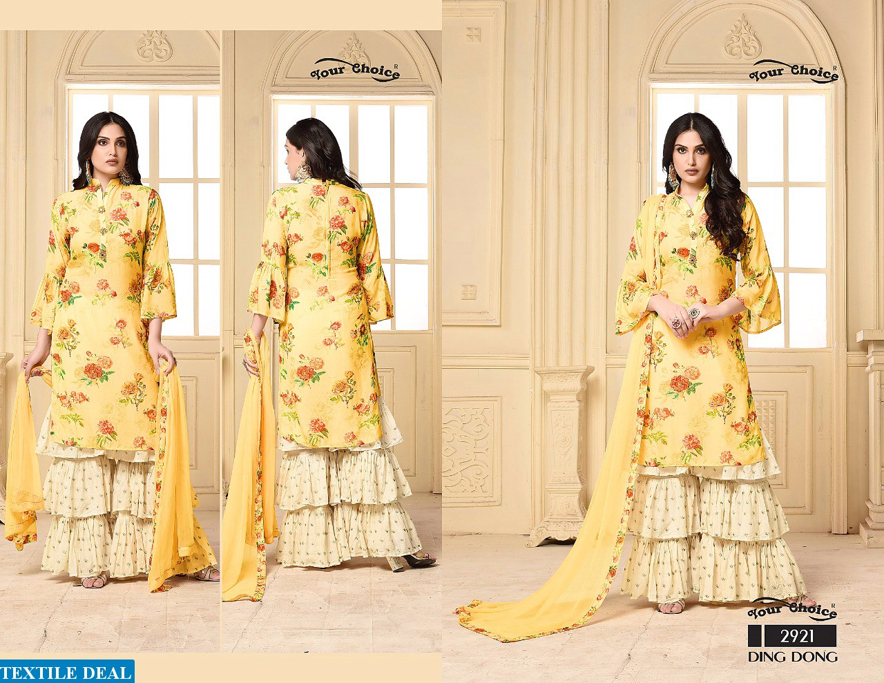 your choice Ding dong Wholesale Fancy Bottom Salwar Suits